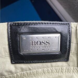 HUGO BOSS Alabama Pants - Linen Blend - Size 40x34 - Tan/Sand